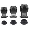 FUKR Plug Tunnel avec bouchon Hollow Stop Noir